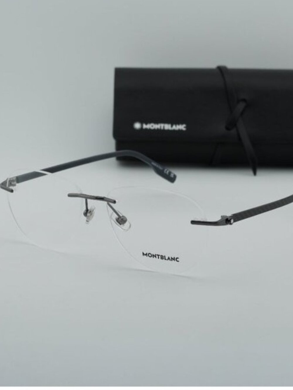 Montblanc MB0186O 003 Round Eyeglasses – Silver 56mm